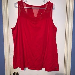 Livi Active Red Mesh Tank Top